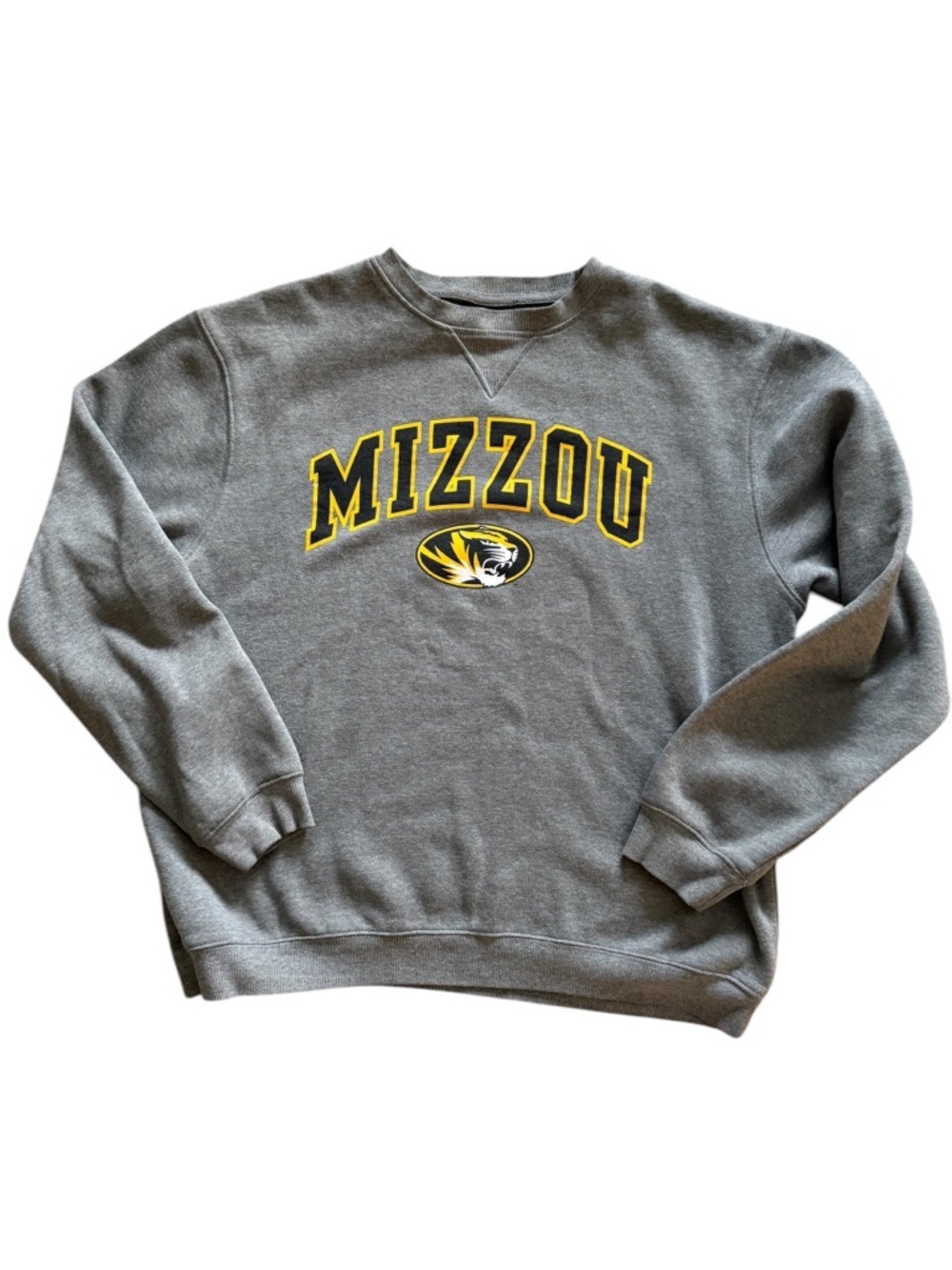Mizzou Missouri Tigers Cotton Rich Sweatshirt Heather Gray College Decision Day!